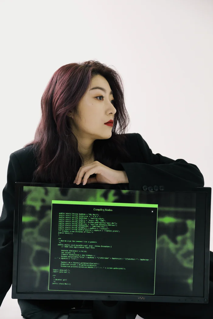 Ting Song with terminal display showing Compiling Nodes